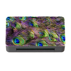 Green Purple And Blue Peacock Feather Digital Wallpaper Memory Card Reader With Cf by Pakrebo