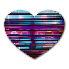 Blue And Pink Wallpaper Heart Mousepads by Pakrebo