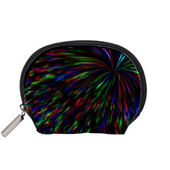 Explosion Fireworks Rainbow Accessory Pouch (small) by Bajindul