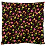 Flowers Roses Brown Standard Flano Cushion Case (Two Sides) Front