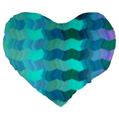 Texture Geometry Large 19  Premium Heart Shape Cushions