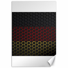 Germany Flag Hexagon Canvas 20  X 30  by HermanTelo