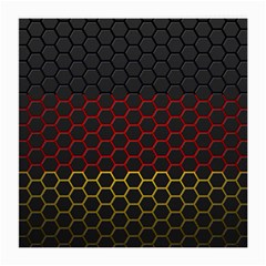 Germany Flag Hexagon Medium Glasses Cloth (2 Sides) by HermanTelo