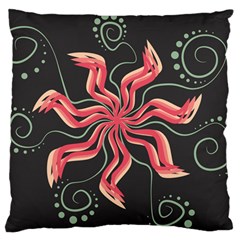 Flower Abstract Large Cushion Case (two Sides) by HermanTelo