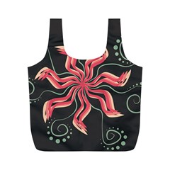Flower Abstract Full Print Recycle Bag (m)