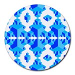 Cubes Abstract Wallpapers Round Mousepads Front