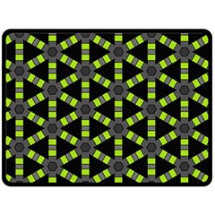 Backgrounds Green Grey Lines Fleece Blanket (Large) 