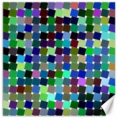 Geometric Background Colorful Canvas 16  X 16  by HermanTelo