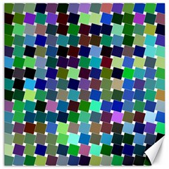 Geometric Background Colorful Canvas 20  X 20  by HermanTelo