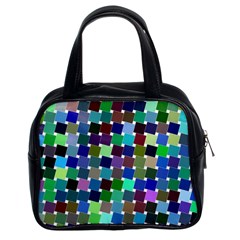 Geometric Background Colorful Classic Handbag (two Sides) by HermanTelo