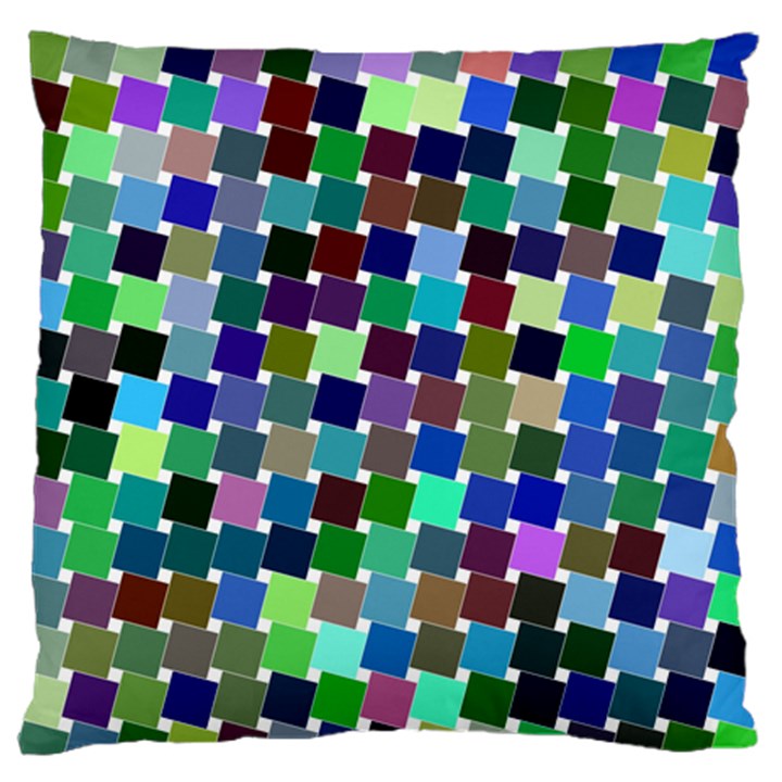 Geometric Background Colorful Large Flano Cushion Case (One Side)