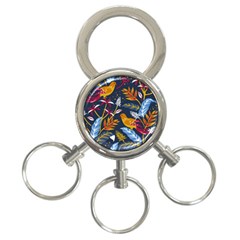 Colorful Birds In Nature 3-ring Key Chain by Sobalvarro