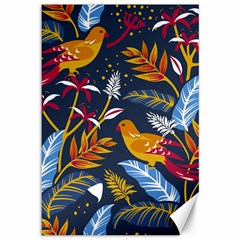 Colorful Birds In Nature Canvas 12  X 18  by Sobalvarro
