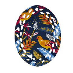 Colorful Birds In Nature Ornament (oval Filigree) by Sobalvarro