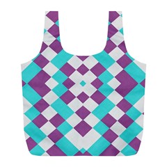 Texture Violet Full Print Recycle Bag (l) by Alisyart