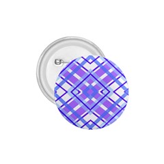 Geometric Plaid Purple Blue 1 75  Buttons
