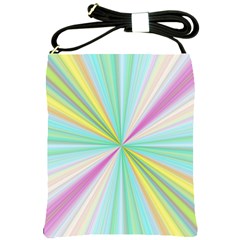 Background Burst Abstract Color Shoulder Sling Bag by HermanTelo