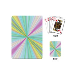 Background Burst Abstract Color Playing Cards Single Design (mini) by HermanTelo