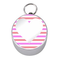 Love Heart Valentine S Day Mini Silver Compasses