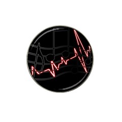 Music Wallpaper Heartbeat Melody Hat Clip Ball Marker (10 Pack) by HermanTelo
