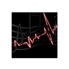 Music Wallpaper Heartbeat Melody Satin Bandana Scarf by HermanTelo