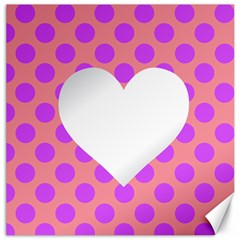 Love Heart Valentine Canvas 16  X 16  by HermanTelo