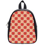 Hexagon Polygon Colorful Prismatic School Bag (Small) Front