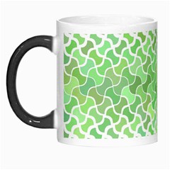 Green Pattern Curved Puzzle Morph Mugs by HermanTelo