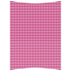 Gingham Plaid Fabric Pattern Pink Back Support Cushion