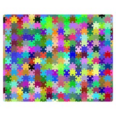 Jigsaw Puzzle Background Chromatic Double Sided Flano Blanket (medium)  by HermanTelo