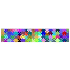 Jigsaw Puzzle Background Chromatic Small Flano Scarf