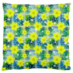 Narcissus Yellow Flowers Winter Standard Flano Cushion Case (two Sides) by HermanTelo