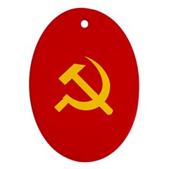 Flag Of Chinese Workers  And Peasants  Red Army, 1934-1937 Ornament (oval) by abbeyz71