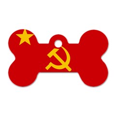 Flag Of Chinese Workers  And Peasants  Red Army, 1934-1937 Dog Tag Bone (one Side) by abbeyz71