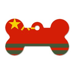 Flag Of Chinese People s Armed Police Force Dog Tag Bone (one Side) by abbeyz71