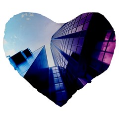 Abstract Architectural Design Architecture Building Large 19  Premium Heart Shape Cushions by Pakrebo