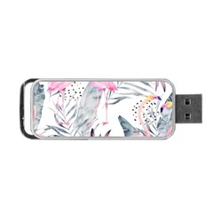 Tropical Flamingos Portable Usb Flash (one Side) by Sobalvarro