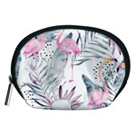 Tropical flamingos Accessory Pouch (Medium) Front