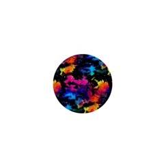 Tie Dye Rainbow Galaxy 1  Mini Magnets by KirstenStar