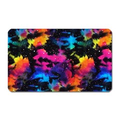 Tie Dye Rainbow Galaxy Magnet (rectangular) by KirstenStar