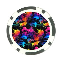 Tie Dye Rainbow Galaxy Poker Chip Card Guard (10 Pack) by KirstenStar