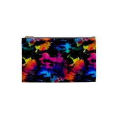 Tie Dye Rainbow Galaxy Cosmetic Bag (small) by KirstenStar