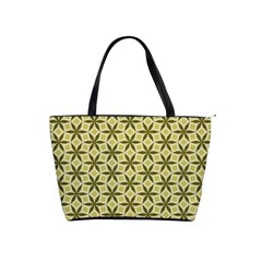 Green Star Pattern Classic Shoulder Handbag