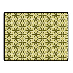 Green Star Pattern Double Sided Fleece Blanket (small) 