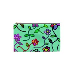 Flowers Floral Plants Cosmetic Bag (small)