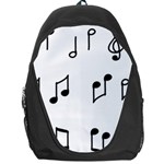 Piano Notes Music Backpack Bag Front