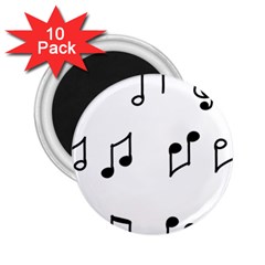 Piano Notes Music 2 25  Magnets (10 Pack)  by HermanTelo