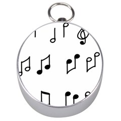 Piano Notes Music Silver Compasses by HermanTelo