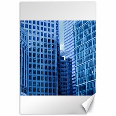 City Blue Building Construction Canvas 20  X 30  by Pakrebo