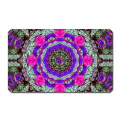 Floral To Be Happy Of In Soul Magnet (rectangular) by pepitasart